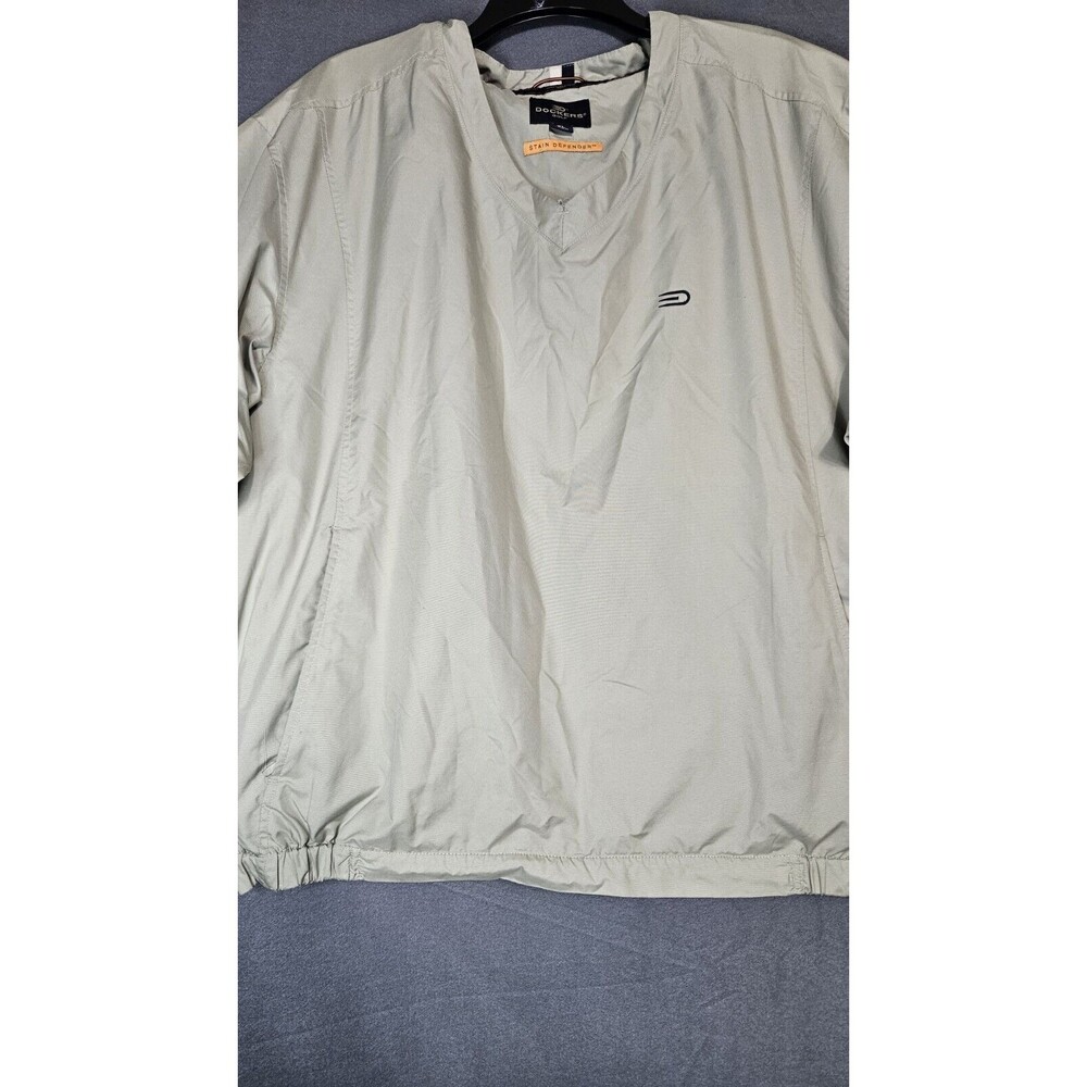 Dockers Golf Stain Defender Windbreaker Jacket Men's Size XLarge Beige